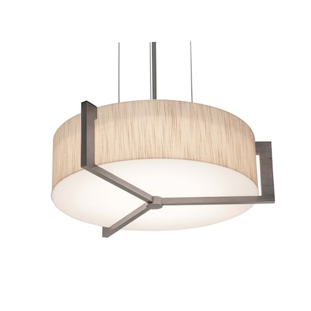 Afx Apex 12'' Pendant - Weathered Grey Finish - Jute Shade APP1214MBWG-JT